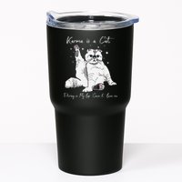 Karma Is A Cat Purring In My Lap Cause It Loves Me Cat Lover Tumbler