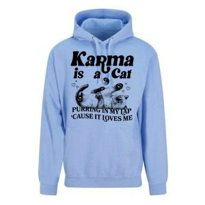 Karma Is A Cat Purring In My Lap Cause It Loves Me Unisex Surf Hoodie