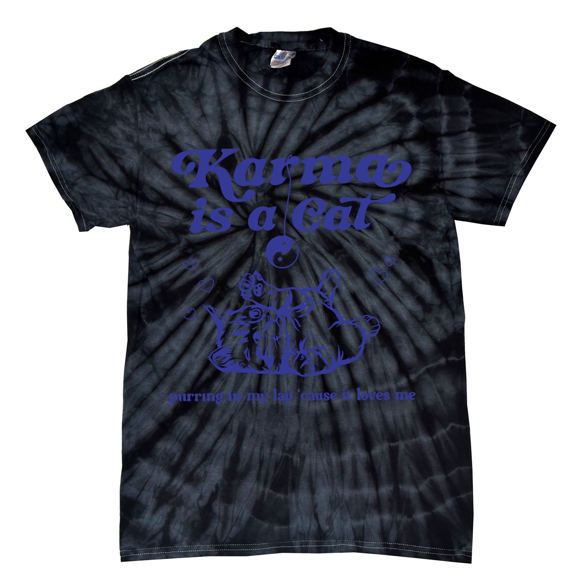 Karma Is A Cat Tie-Dye T-Shirt