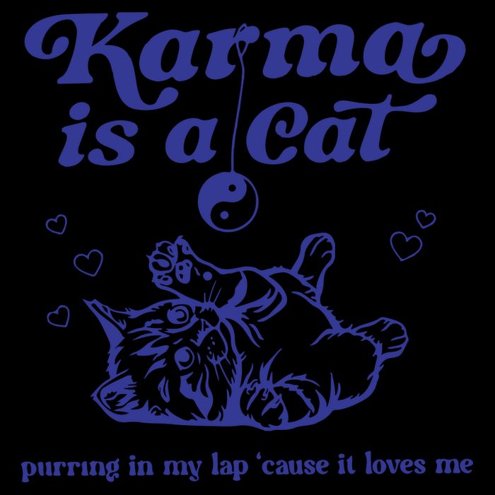 Karma Is A Cat Zip Tote Bag