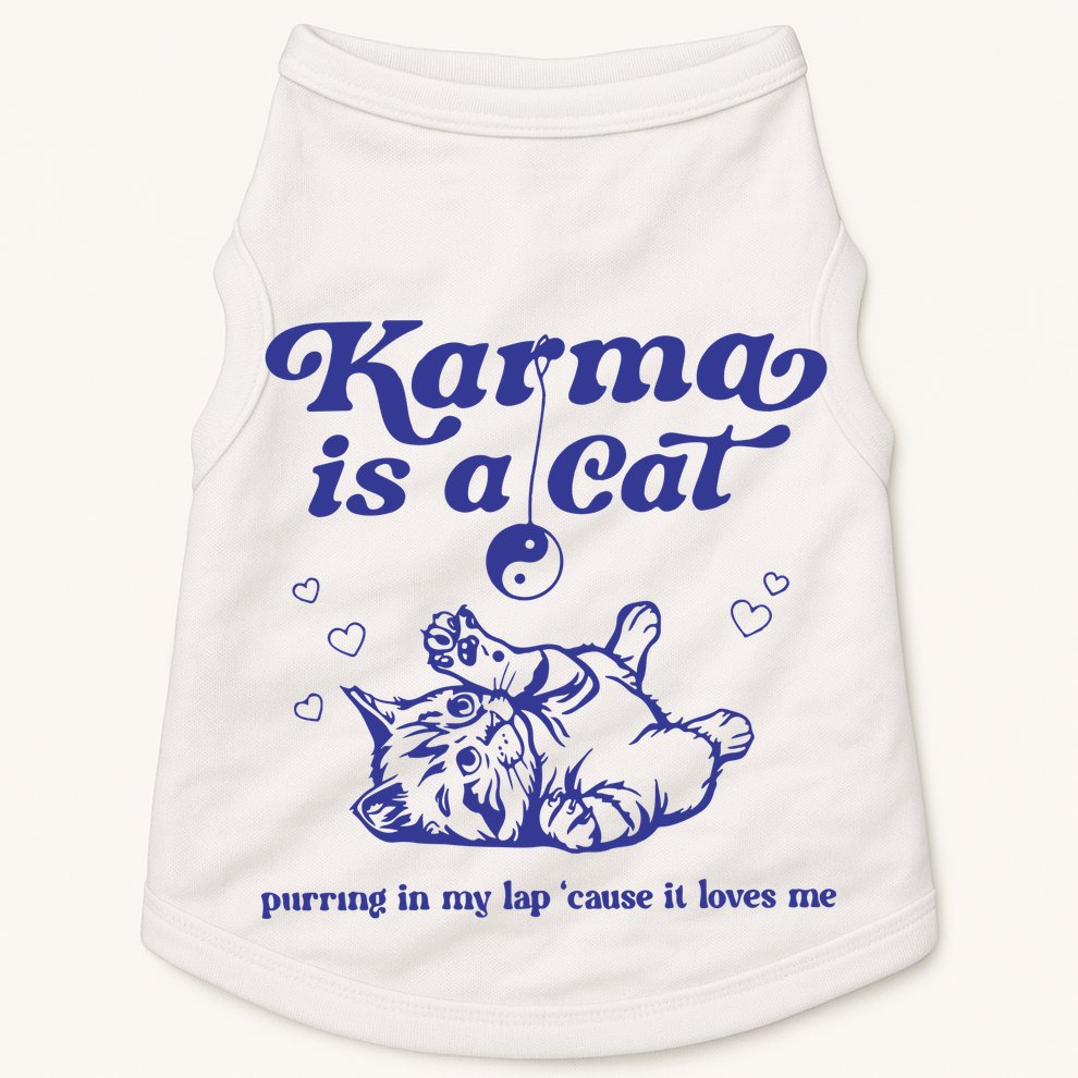 Karma Is A Cat Doggie Tank