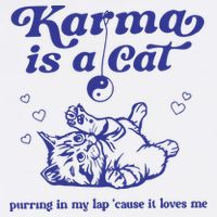 Karma Is A Cat Cooling Performance Crew T-Shirt