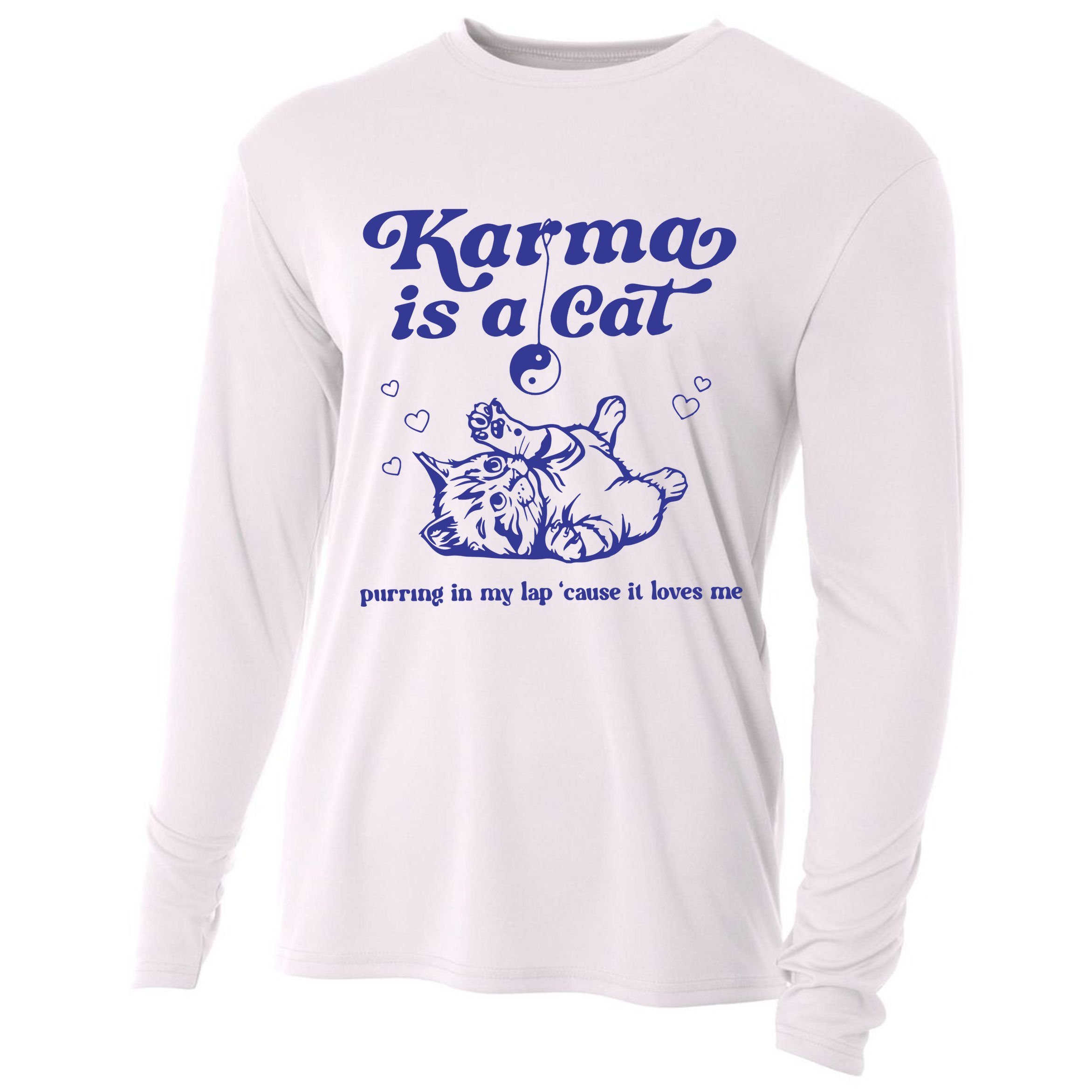 Karma Is A Cat Cooling Performance Long Sleeve Crew