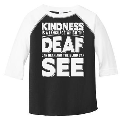 Kindness Is A Language Which Deaf Toddler Fine Jersey T-Shirt
