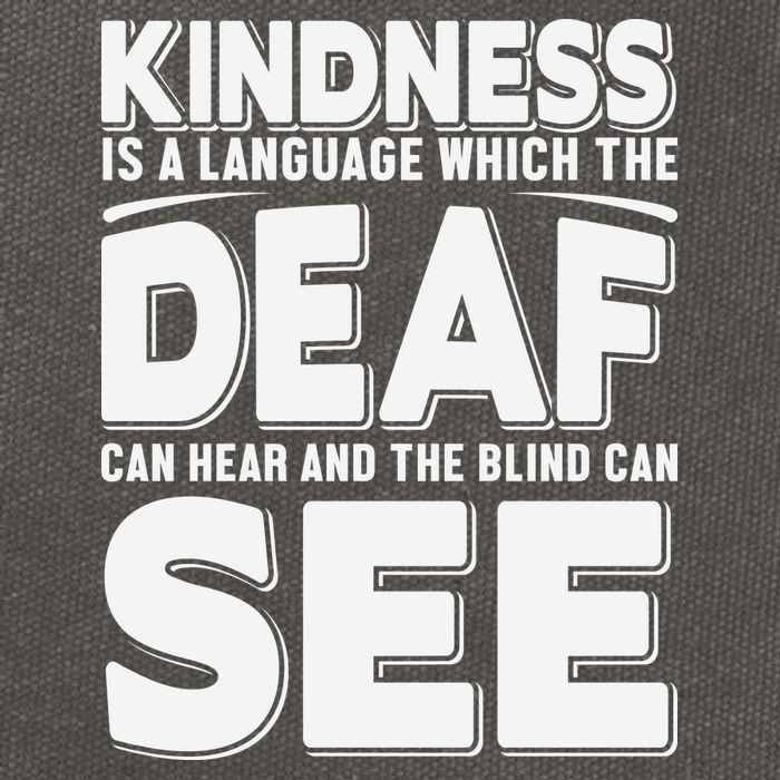 Kindness Is A Language Which Deaf Cotton Canvas Backpack