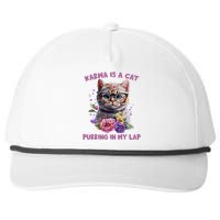 Karma Is A Cat Purring In My Lap Snapback Five-Panel Rope Hat