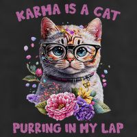 Karma Is A Cat Purring In My Lap Adult Drive Performance Visor