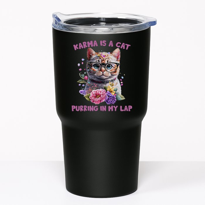 Karma Is A Cat Purring In My Lap Tumbler