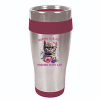 Karma Is A Cat Purring In My Lap 16oz Travel Tumbler