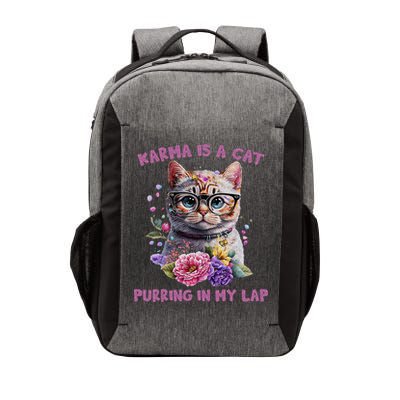 Karma Is A Cat Purring In My Lap Vector Backpack