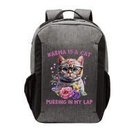 Karma Is A Cat Purring In My Lap Vector Backpack