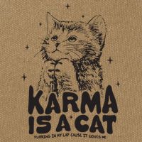 Karma Is A Cat Shirts Taylor Eras Cat Lover Cotton Canvas Backpack