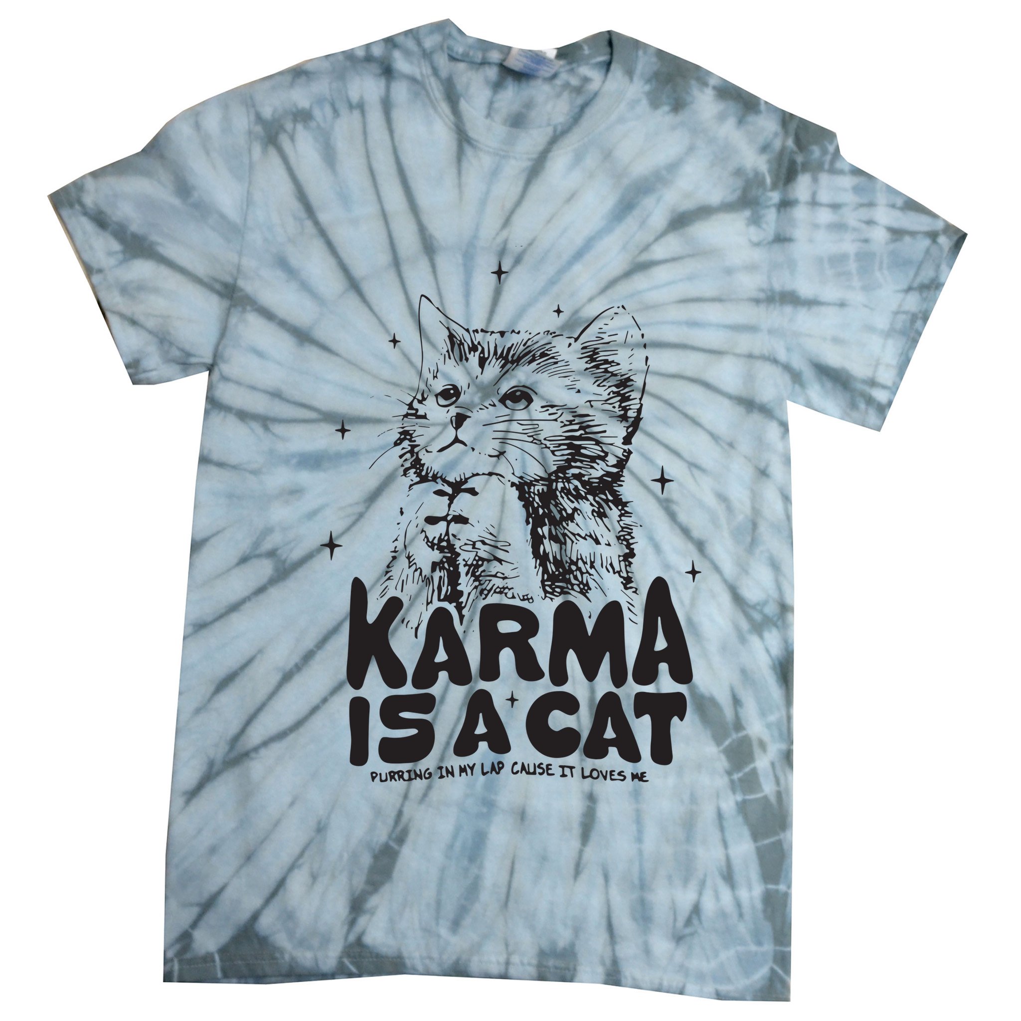Karma Is A Cat Shirts Taylor Eras Cat Lover Tie-Dye T-Shirt