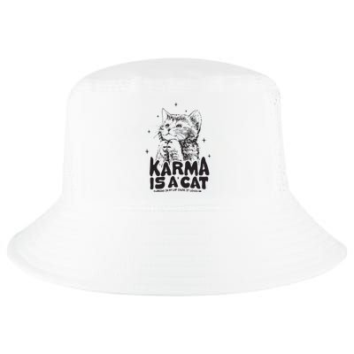 Karma Is A Cat Shirts Taylor Eras Cat Lover Cool Comfort Performance Bucket Hat