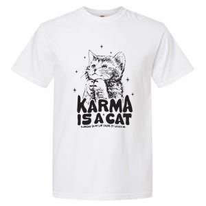 Karma Is A Cat Shirts Taylor Eras Cat Lover Garment-Dyed Heavyweight T-Shirt