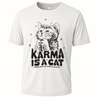 Karma Is A Cat Shirts Taylor Eras Cat Lover Cooling Performance Crew T-Shirt