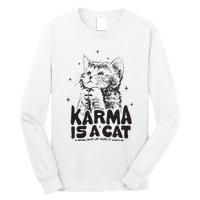 Karma Is A Cat Shirts Taylor Eras Cat Lover Long Sleeve Shirt