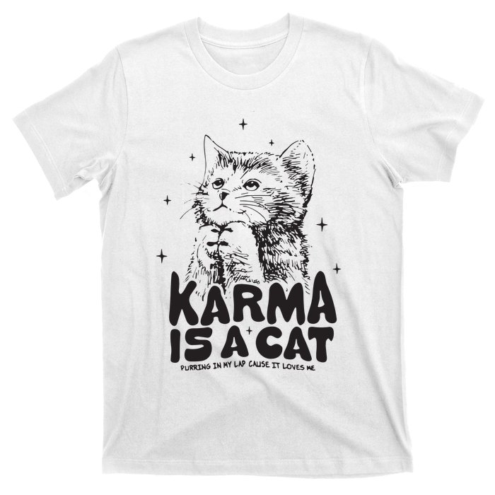 Karma Is A Cat Shirts Taylor Eras Cat Lover T-Shirt