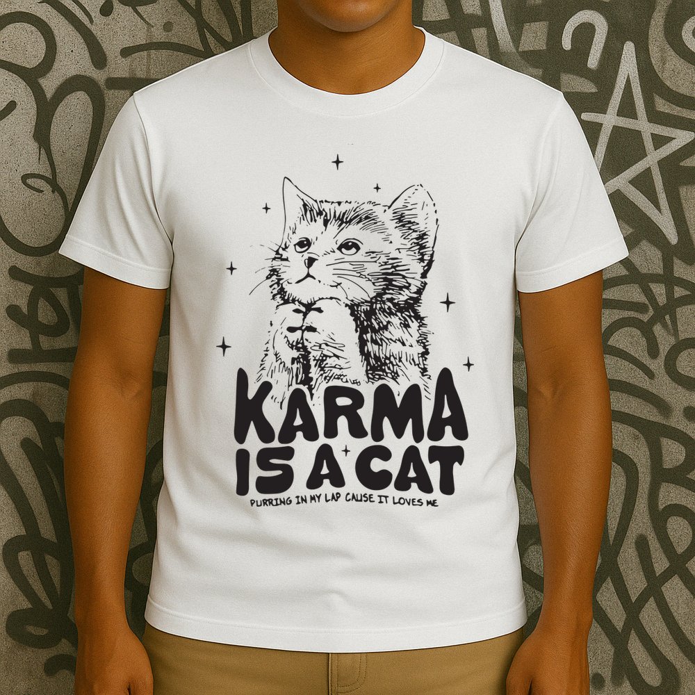 Karma Is A Cat Shirts Taylor Eras Cat Lover T-Shirt