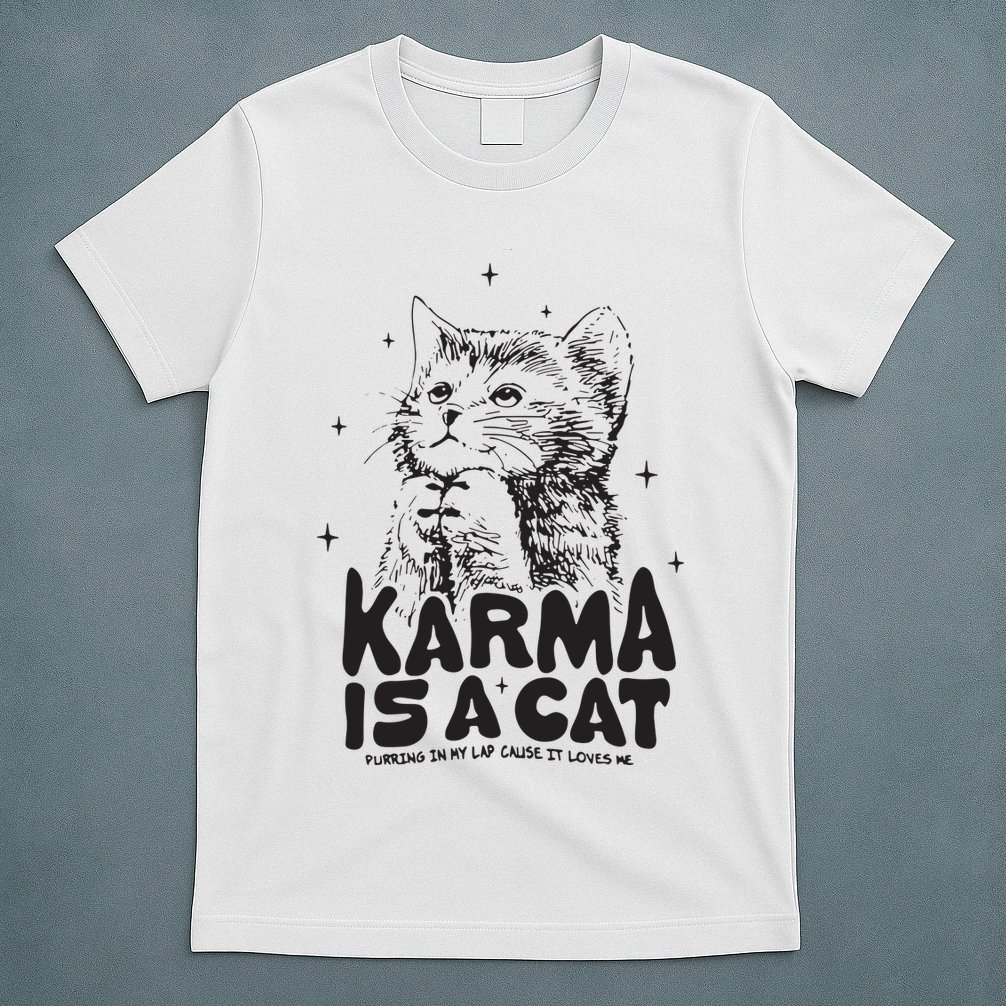 Karma Is A Cat Shirts Taylor Eras Cat Lover T-Shirt