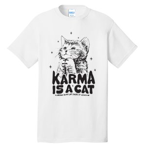 Karma Is A Cat Shirts Taylor Eras Cat Lover Tall T-Shirt