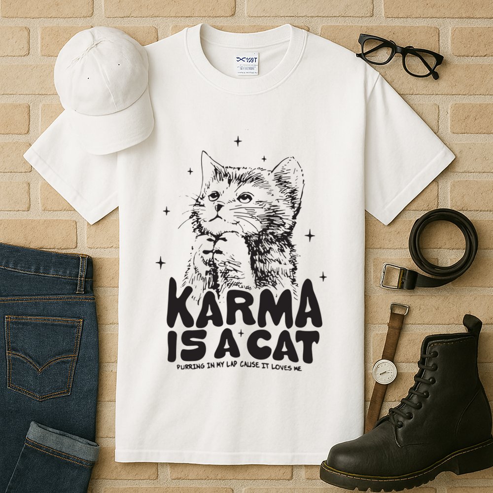 Karma Is A Cat Shirts Taylor Eras Cat Lover Tall T-Shirt