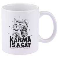 Karma Is A Cat Shirts Taylor Eras Cat Lover 11oz C Handle Ceramic Mug
