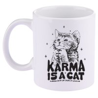 Karma Is A Cat Shirts Taylor Eras Cat Lover 11oz C Handle Ceramic Mug