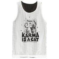 Karma Is A Cat Shirts Taylor Eras Cat Lover Mesh Reversible Basketball Jersey Tank