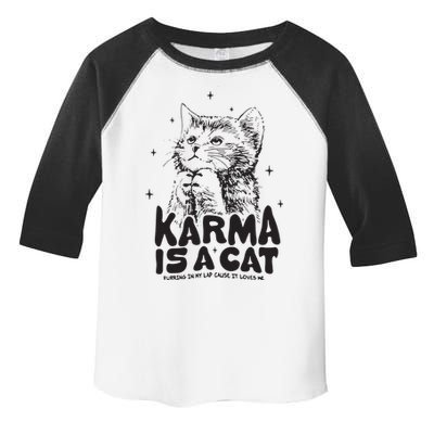 Karma Is A Cat Shirts Taylor Eras Cat Lover Toddler Fine Jersey T-Shirt