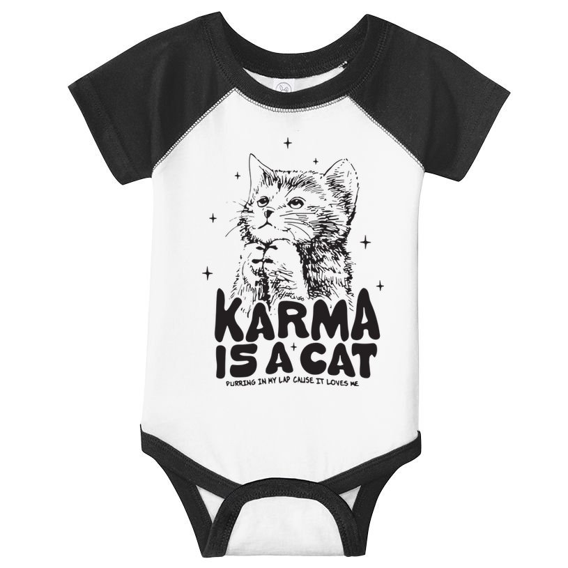 Karma Is A Cat Shirts Taylor Eras Cat Lover Infant Baby Jersey Bodysuit