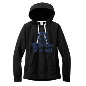 Karma Is A Cat Women's Fleece Hoodie