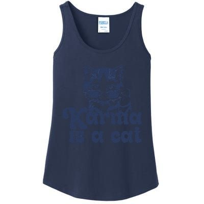 Karma Is A Cat Ladies Essential Tank