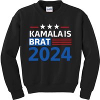 Kamala Is Brat Funny Quotes Feminist Kids Sweatshirt