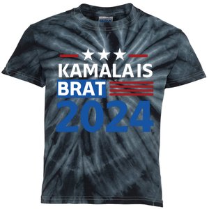 Kamala Is Brat Funny Quotes Feminist Kids Tie-Dye T-Shirt