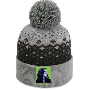 Kamala Is Brat Funny Sarcastic The Baniff Cuffed Pom Beanie