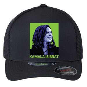 Kamala Is Brat Funny Sarcastic Flexfit Unipanel Trucker Cap