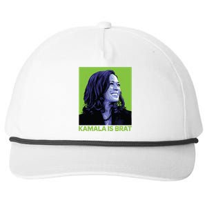 Kamala Is Brat Funny Sarcastic Snapback Five-Panel Rope Hat