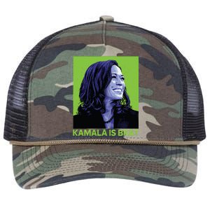 Kamala Is Brat Funny Sarcastic Retro Rope Trucker Hat Cap