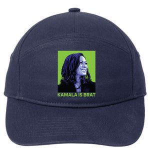 Kamala Is Brat Funny Sarcastic 7-Panel Snapback Hat