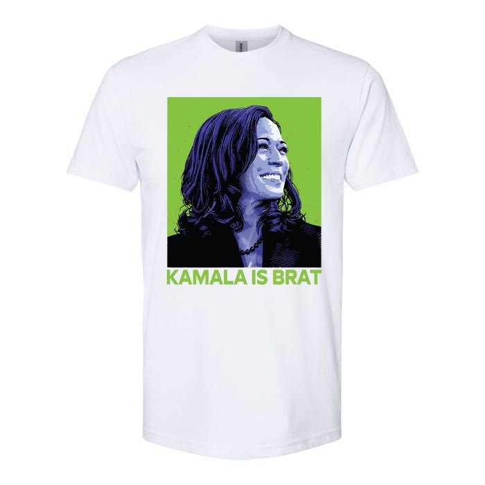 Kamala Is Brat Funny Sarcastic Softstyle CVC T-Shirt