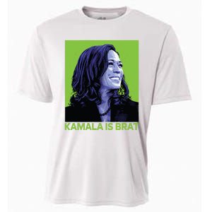 Kamala Is Brat Funny Sarcastic Cooling Performance Crew T-Shirt