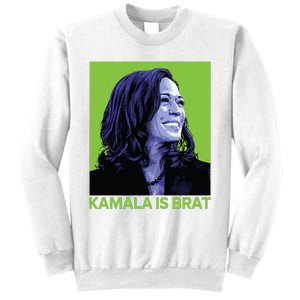 Kamala Is Brat Funny Sarcastic Sweatshirt