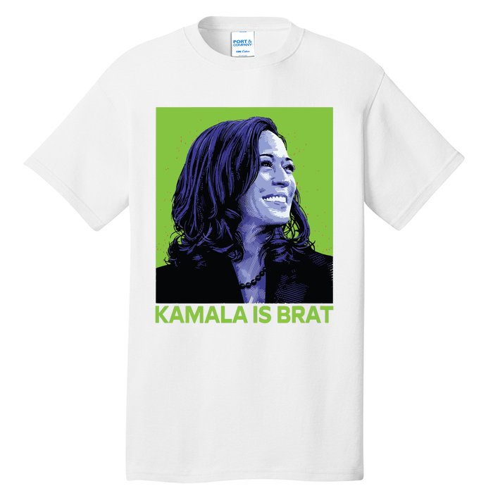 Kamala Is Brat Funny Sarcastic Tall T-Shirt