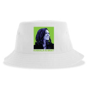 Kamala Is Brat Funny Sarcastic Sustainable Bucket Hat