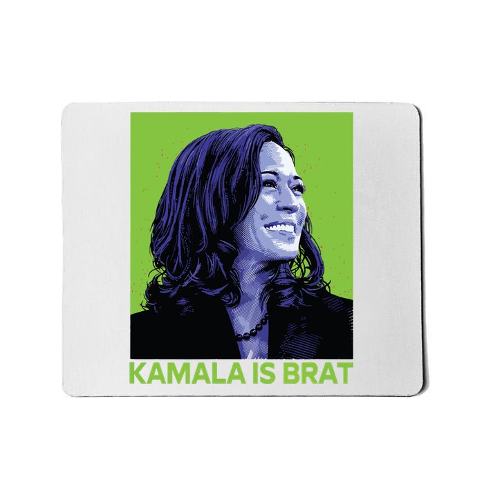 Kamala Is Brat Funny Sarcastic Mousepad