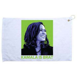 Kamala Is Brat Funny Sarcastic Grommeted Golf Towel