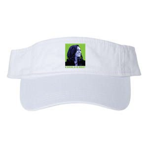 Kamala Is Brat Funny Sarcastic Valucap Bio-Washed Visor