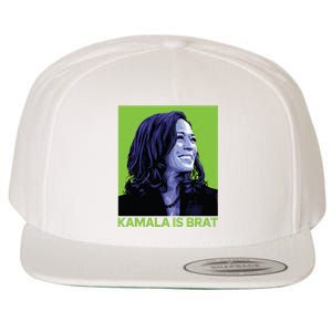 Kamala Is Brat Funny Sarcastic Wool Snapback Cap