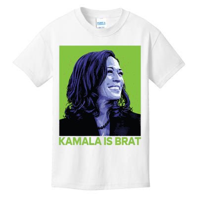 Kamala Is Brat Funny Sarcastic Kids T-Shirt